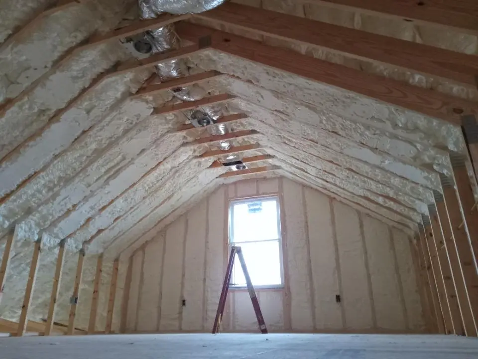 Spray foam roofing application for Crawl Space Insulation project in Boaz